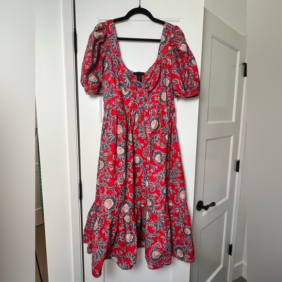 House of Harlow 1960 Dresses & Skirts - House of Harlow Twist Front Puff Sleeve Floral Dress (Large)